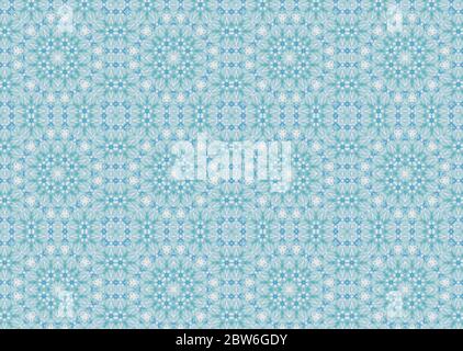 Blaues orientalisches Muster Stockfoto