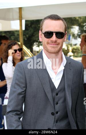 VENEDIG, ITALIEN - SEPTEMBER 03: Michael Fassbender kommt während der 68. Filmfestspiele von Venedig am 3. September 2011 nach Venedig Stockfoto