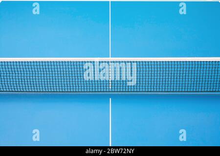 Tischtennis der blauen Farbe, Nahaufnahme Stockfoto