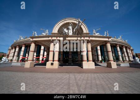 Manchester, Großbritannien. Mai 2020. Das Bild zeigt das INTU Trafford Centre in Manchester, das Details darüber veröffentlicht hat, wie es die g sicher unterstützen wird Stockfoto