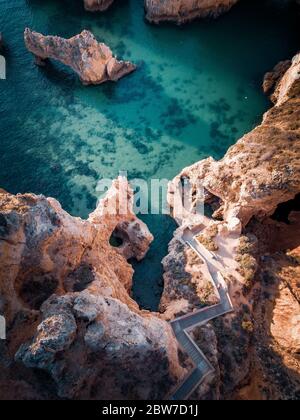 Portugal, Algarve, Lagos, Ponta da Piedade Stockfoto