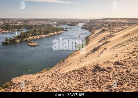Der Nil in Ägypten Stockfoto