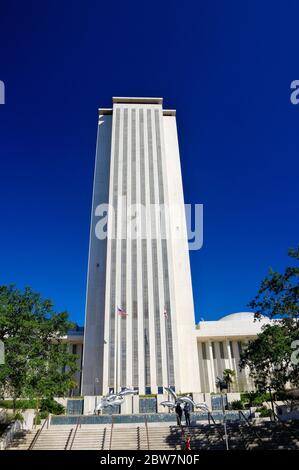 Tallahassee, USA - 24. Oktober 2017: Tallahassee Florida State Capitol Buildings Florida USA. Stockfoto