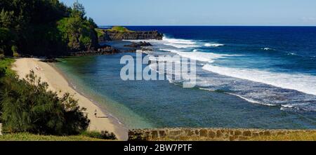 Gris Gris Kap im Süden von Mauritius. Stockfoto