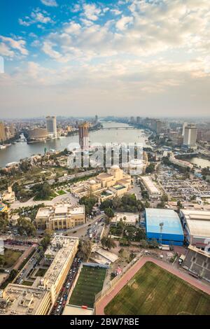 Der Nil in Kairo Ägypten Stockfoto