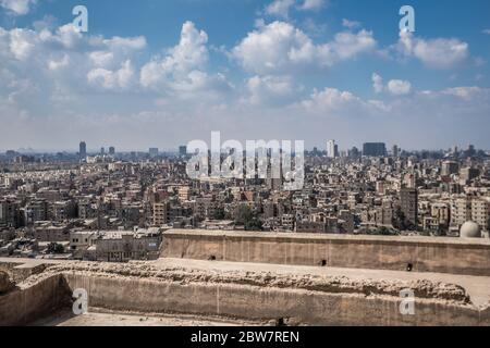Panoramablick auf Kairo Stockfoto