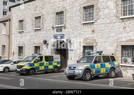 Royal Gibraltar Police Headquarters, New Mole House, Gibraltar Stockfoto