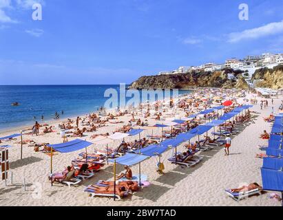 Praia de Albufeira, Albufeira, Algarve, Portugal Stockfoto