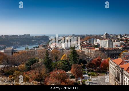 Ein Blick vom Clérigos Tower, Porto, Portugal Stockfoto