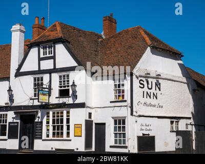 The Sun Inn, Historic Inn, Reading, Berkshire, England, Großbritannien, GB. Stockfoto