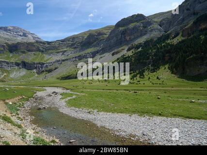 Ordesa Wanderweg Stockfoto