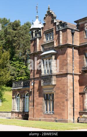 Ein Spaziergang auf dem Land, einschließlich der Keele Hall auf dem Keele University Campus in Staffordshire Stockfoto