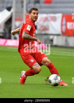 München, Deutschland, 30. Mai 2020, Lucas HERNANDEZ (FCB 21) beim Spiel 1.Bundesliga FC BAYERN MÜNCHEN - FORTUNA DÜSSELDORF in der Saison 2019/2020 am 29.Spieltag. Foto: © Peter Schatz / Alamy Live News / Frank Hörmann/Sven Simon/Pool - DFL-BESTIMMUNGEN VERBIETEN DIE VERWENDUNG VON FOTOS als BILDSEQUENZEN und/oder QUASI-VIDEO - Nationale und internationale Nachrichtenagenturen DÜRFEN NUR redaktionell verwendet werden Stockfoto