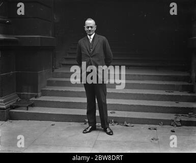 Viscount Byng auf dem Scotland Yard. November 1929 Stockfoto