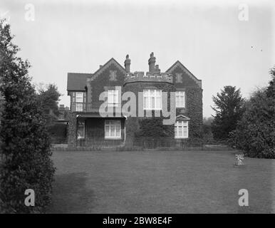 Appleton House, Sandringham, Norfolk, auf dem königlichen Anwesen. März 1929 Stockfoto