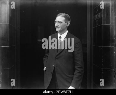 Herr Forsyth . Creed Unternehmen . 25. November 1929 Stockfoto
