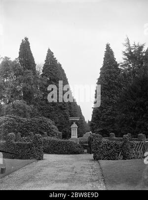 Weltberühmte Gärten für die Öffentlichkeit geöffnet werden. Ashridge House . 26 März 1929 Stockfoto