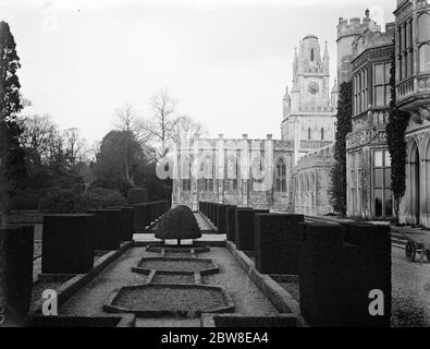 Weltberühmte Gärten für die Öffentlichkeit geöffnet werden. Ashridge House . 26 März 1929 Stockfoto