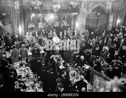 Besuch des Königs und der Königin von Afghanistan in der Stadt. Der König und die Königin und der Oberbürgermeister in der Londoner Guildhall. 14. März 1928 Staatsbesuch von König Amanullah und Königin Souriya Stockfoto