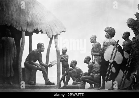 Herzogin von York eröffnet das Scottish National Memorial für David Livingstone. Wahrheit (das Evangelium zu erklären). 24. September 1929 Stockfoto