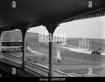 Panorama der Goodwood Rennbahn . 27 Juli 1929 Stockfoto