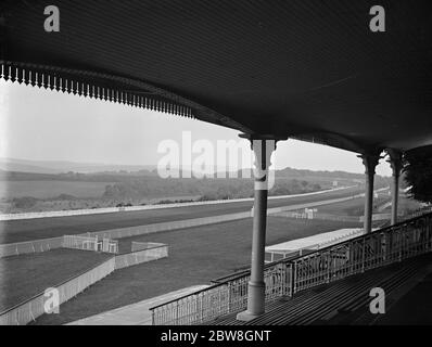 Panorama der Goodwood Rennbahn . 27 Juli 1929 Stockfoto