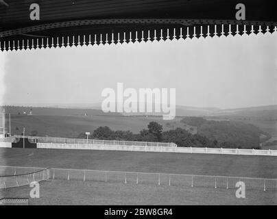 Panorama der Goodwood Rennbahn . 27 Juli 1929 Stockfoto