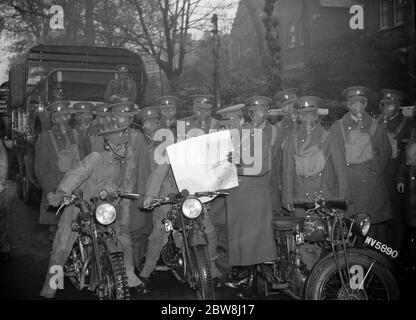 Royal Army Service Corps Gas Riders . 1934 Stockfoto