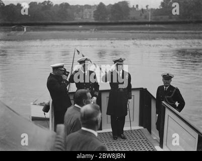 Worcester Speech Day, Admiral Evans. 1937 Stockfoto