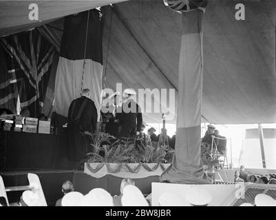 Worcester Speech Day, Admiral Evans. 1937 Stockfoto