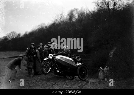 Sidcup Motorrad Club Trail . 1935 . Stockfoto