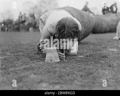 Swanley College Sport, Hindernis. 1935 Stockfoto