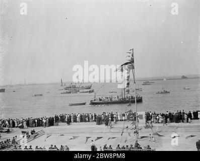 Erith Regatta auf dem Fluss Themes . 1938 Stockfoto