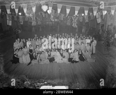 Die Woolworths tanzen in Eltham London. Oktober 1938 Stockfoto