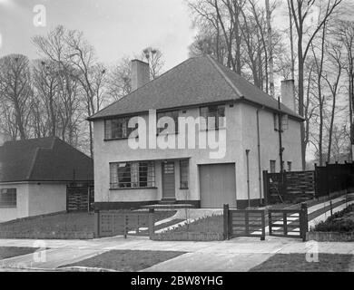 Häuser in Northcray in der Nähe von Sidcup , Kent . 28 März 1939 Stockfoto