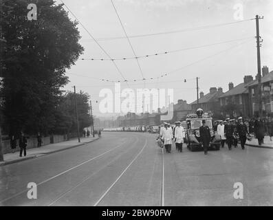 Busmans Beerdigung in New Eltham. 20 Mai 1937 Stockfoto