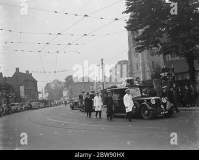 Busmans Beerdigung in New Eltham. 20 Mai 1937 Stockfoto