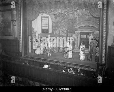 Die Dartford Amateur dramatische und Operngesellschaft Durchführung ' der Mikado ' . 1939 Stockfoto