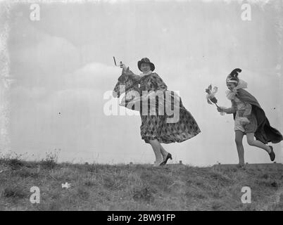 Die elisabethanische Festzug in Westwood Central School in Bexley, London. 1939 Stockfoto