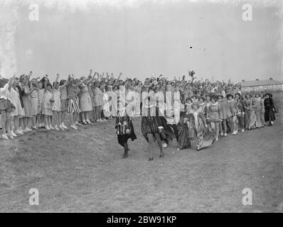 Die elisabethanische Festzug in Westwood Central School in Bexley, London. 1939 Stockfoto