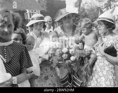 Babyshow auf der Sidcup Fete, Kent. 1939 Stockfoto