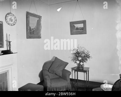 Besucherzimmer im war Memorial Hospital in Shooters Hill, London. 1939 Stockfoto