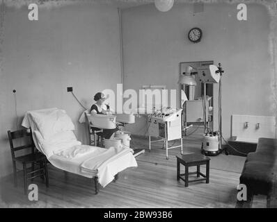 Das Sidcup Cottage Hospital in Kent. Das Klinikzentrum . 1939 Stockfoto