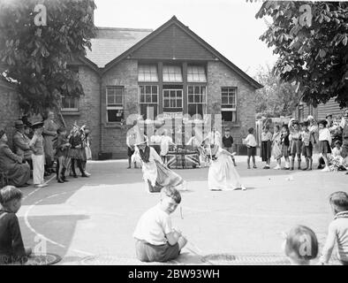 Ein Empire Day Display in Dorset Road School in Mottingham, Kent. 24 Mai 1939 Stockfoto