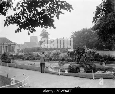 Dartford Central Park in Kent. 1938 Stockfoto