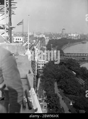 Ein Blick auf die Themse. Bis 12. August 1932 Stockfoto