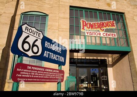 Das Powerhouse Visitor Center & Route 66 Museum, Kingman City, Historic Route 66, Arizona, USA Stockfoto