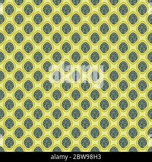 Zitrone Formen Ornament nahtlose Vektor-Muster Stock Vektor