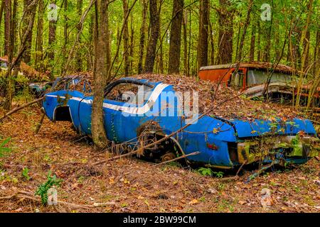 Alt Blau und Weiß Stockfoto