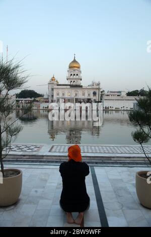 Historische Sikh Bangasahib Gurudwara, das Haus der Anbetung, der beste Tourist, Wallfahrtsort, Neu-Delhi, Indien (Photo Copyright © Saji Maramon) Stockfoto